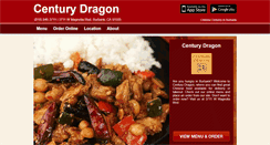 Desktop Screenshot of centurydragonmenu.net